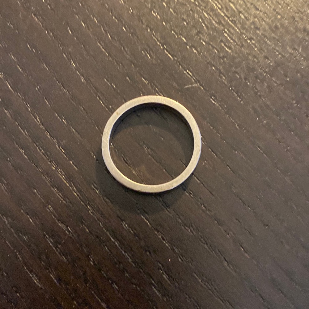 Platinum Wedding Band, Size 6 1/2